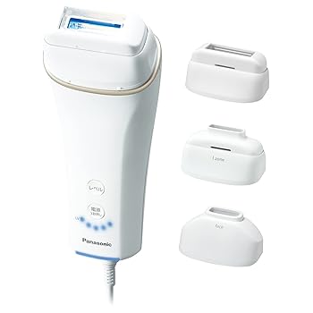 【中古】パナソニック 光美容器 光エステ ボディ&フェイス用 コンパクト ゴールド調 ES-WH77-N