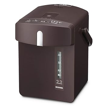 【中古】【節電対策】 アイリスオーヤマ 電気ポット ポット マイコン式 2.2リットル 保温温度調整 安全ロック機能 カルキ抜き機能 IAHD-122-T カカ...