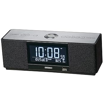 【中古】セイコー クロック 目覚まし時計 マルチサウンドクロック スピーカー ラジオ聴取 アラーム デ..