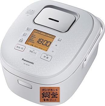 【中古】パナソニック 炊飯器 5.5合 IH式 ホワイト SR-HB109-W