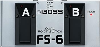 【中古】BOSS ボス デュアルフットスイッチ FS-6 ギターベース アンプ エフェクター用 ラッチ、モーメンタリー切り替え 小型