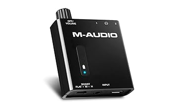 【中古】M-Audio 小型ポータブル・ヘッドフォンアンプ 2出力 2段階ブースト Bass Traveler