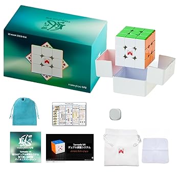 【中古】Tornado V4 M Pioneer UV version トルネード V4 パイオニアUVバージョン【正規品】磁石搭載 3x3キューブ 競技用 (ステッカーレス, 3x3 (Tornado