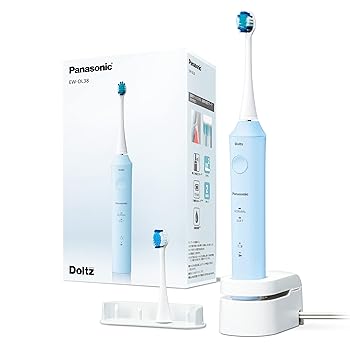 【中古】パナソニック 電動歯ブラシ ドルツ エントリーモデル 青 EW-DL38-A　※替えブラシ無し
