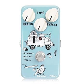 【中古】Animals Pedal (アニマルズペダル) Relaxing Walrus Delay/発振もできる、スタンダードで扱い易いディレイ【メーカー名】【メーカー型番】【ブランド名】Animals Pedal ディレイ・リバーブ 【商品説明】Animals Pedal (アニマルズペダル) Relaxing Walrus Delay/発振もできる、スタンダードで扱い易いディレイ■ブランド紹介 こんなデザインのエフェクターが欲しかった。ギタリストの足元に置かれるペダル、できることならとことんこだわりたい。可愛い動物たちやユニークなキャラクターをモチーフにしたAnimals Pedal、いよいよ登場です。 Animals Pedalは、スタンダード、かつ本格的なエフェクターを制作しています。シンプルな操作と分かりやすい効果で、始めてエフェクターを使用するプレイヤーにも安心してお使いいただけます。 同時に、プロクオリティの現場でも積極的に選択されるだけの高品質なサウンドと高い耐久性を備えています。 Animals Pedalの制作する各種エフェクトは、デザイン、品質、耐久性、全てにおいて世界中から高く評価されています。 さらに、Animals Pedalは、世界中のトッププロからも高く信頼されるエフェクトビルダーとも積極的にコラボレーションを行っています。 Animals Pedalオリジナルエフェクトとは違った、世界中の天才的なトップビルダーによる“音楽的なサウンド"をもスタンダードペダルとしてリリースすることができるのです。 Animals Pedalにより、それ以前の“エフェクターの常識"は覆されました。 ■商品説明 RELAXING WALRUS DELAYは、ギタープレイに“凄み"を加える上で欠かせない、スタンダードで扱い易いディレイエフェクトです。 Blend、Time、Repeatのシンプルなコントロールノブは必要かつ十分で、迷うこと無く必要なセッティングが行えます。 ディレイタイムは1~500msと幅広く、ダブリング~ショートディレイ、ミディアム、ロングディレイまでをカバーします。 RELAXING WALRUS DELAYのディレイトーンは、ヴィンテージアナログディレイに近く、同時にデジタルディレイとしてのクリアさも備えています。絶妙なバランスで仕上げたトーンはBlendノブの設定により、ディレイの音色を原音と混ざって溶けゆくような自然な残響に設定したり、逆にあえて目立たせたりすることが出来ます。 アナログディレイさながらのセルフオシレーションも備え、常時ONで使用するディレイから超絶な飛び道具としてのディレイまで、多彩な用途をカバーできます。 ペダルボードに1台あると重宝するエフェクトペダルです。 ディレイはやまびこ効果とも呼ばれ、プレイした音を反復し、それを原音と混ぜあわせて空間的な広がりや反響を作るエフェクトです。 この効果だけであれば、リバーブと似たタイプのエフェクトだと考えるかもしれません。実際、似たような使い方をすることもできます。 ディレイエフェクトとリバーブエフェクトの決定的な違いは、プレイした音がそのまま反復されるということです。このディレイならではの効果が、特にギタリストにとって、一つ上のレベルに登るための大きな助けになります。 ・奥行きのあるなめらかなリードトーン リズムバッキングからリードに移行する際、ブースターや歪みを切替えて音を大きくしたり、前に出すことはよくある手段です。ところが、ミックスしたりバンド演奏を録音して聞いてみると、ただ音を大きくしてもうるさく感じるだけで、思ったほど上手くリードが聞こえないことがあります。 この時、ディレイエフェクトを同時に踏んでみると、リードトーンに奥行きが加わり、バックの音色と明確に違った存在感を持ちます。同時に音のエッジが少し丸くなって聴きやすく、なめらかなトーンを作ることができます。この時、少し長めのディレイタイムで、リピートを少なめにするのがセッティングの秘訣です。 ・常時ONでスムースなバッキングプレイ プロフェッショナルなプレイヤーのライブなどでギターサウンドをよくよく聞いてみると、常にうっすらとディレイがかかっていることがよくあります。例えばフレット移動の長いコードチェンジでも音を切らすこと無くスムースなバッキングをプレイする際などに、ディレイエフェクトは有効です。 サステインを補完し、音色のテールエンドがゆっくりと消えていくような効果が得られるためです。ブレンドとディレイタイムを抑え、リピートは数回に設定してみてください。 ・リズミックでトリッキーなプレイ ディレイエフェクトは、入力された音を何度も反復します。その効果を利用し、あえてトリッキーなプレイやリズミックなバッキングを作ることができます。 Blendを高めに、リピートは控えめに設定し、ディレイタイムを慎重に調整すれば、多機能なデジタルディレイを使わずとも付点8分ディレイや、ディレイを利用したハモりなども十分に作ることができます。 ・セルフオシレーション セルフオシレーション、つまり自己発振は、リピートを高く設定することでディレイエフェクトから出る音がどんどん大きくなり、金切り声のような独特の音を発するという現象です。 この時、ディレイタイムを動かすことで発振している音の音程や音色、音のリズムなどを変えることが出来、さらにギターを弾いたり、他のエフェクトを組み合わせたりすると、カオスな世界を生み出すことができます。 セルフオシレーションを止めたい時には、リピートノブを下げれば自然とカオスサウンドをフェードアウトさせられます。 ※RELAXING WALRUS DELAYは、内部トリムポットによって発振の強さを設定することができます。デフォルト設定では発振をさせないようになっています。 フットスイッチはトゥルーバイパス。9V電池、またはスタンダードなセンターマイナスDC9Vアダプターで駆動します。 デザインはオーストラリアで活動するサーフアート画家Jonas Cleasson氏が担当。 *誰もが夢見る最高のキャンピングトレイラーでサーフィン後の昼下がりをゆっくり楽しむセイウチをイメージしてデザインしました。 消費電流:35mA インプットインピーダンス:500k ohm アウトプットインピーダンス:10k ohm中古品のため使用に伴うキズ等がございますが、問題なくご使用頂ける商品です。画像はイメージ写真ですので商品のコンディション、付属品の有無については入荷の度異なります。当店にて、動作確認・点検・アルコール等のクリーニングを施しております。中古品のため限定特典や補償等は、商品名、説明に記載があっても付属しておりません予めご了承下さい。当店では初期不良に限り、商品到着から7日間は返品を 受付けております。他モールとの併売品の為、完売の際はご連絡致しますのでご了承ください。ご注文からお届けまで1、ご注文⇒ご注文は24時間受け付けております。2、注文確認⇒ご注文後、当店から注文確認メールを送信します。3、お届けまで3〜10営業日程度とお考え下さい。4、入金確認⇒前払い決済をご選択の場合、ご入金確認後、配送手配を致します。5、出荷⇒配送準備が整い次第、出荷致します。配送業者、追跡番号等の詳細をメール送信致します。6、到着⇒出荷後、1〜3日後に商品が到着します。　※離島、北海道、九州、沖縄は遅れる場合がございます。予めご了承下さい。お電話でのお問合せは少人数で運営の為受け付けておりませんので、メールにてお問合せお願い致します。営業時間　月〜金　10:00〜17:00お客様都合によるご注文後のキャンセル・返品はお受けしておりませんのでご了承下さい。0