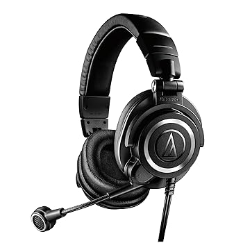 【中古】オーディオテクニカ ATH-M50xSTS ヘッドセット 有線 XLR コンデンサーマイク ヘッドホン部: 3.5mmTRS接続 マイクロホン部: XLR接続 ストリーマー