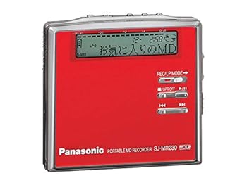 【中古】Panasonic パナソニック SJ-MR230-R レッド ポータブルMDレコーダー MDLP対応 （MD録音再生兼..