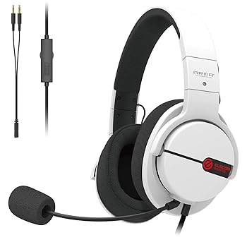 【中古】エレコム ゲーミングヘッドセット ヘッドホン 【ARMA】 PS5 PS4 Switch SwitchLite ホワイト HS-ARMA100WH