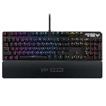 【中古】ASUS RGB メカニカル キーボード RA05 TUF GAMING K3 D/RD/JP RGB照明 リストレスト