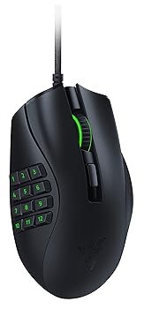 【中古】Razer Naga X MMO ゲーミングマウス 16ボタン 多ボタン 多ボタンマウス 軽量 85g 18000 DPI 5G 高性能オプティカルセンサー 柔らかい布巻ケーブ(2)