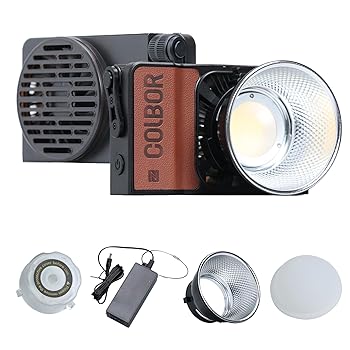 【中古】COLBOR W100 COB LED 撮影ライト 100W 2700-6500K CRI97+ APP制御 インタビュー/広告/動画/TIK..