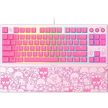 【中古】Razer レイザー Ornata V3 Tenkeyless Hello Kitty and Friends Edition 心地良いクリック感のメカ...