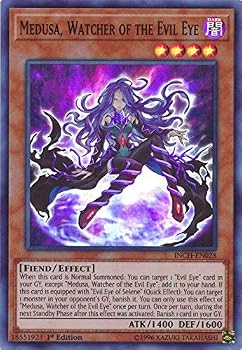 【中古】遊戯王 - メデューサ 悪魔の目を見守る - インチEN028 - スーパーレア - 初版 - インフィニティ・チェアーズ