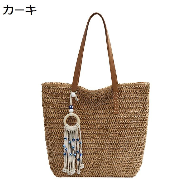◆◇◆人気の秘密◆◇◆【ファスナー】メインポケットにはファスナー。ポケットがあり、小さいながらも荷物の整理整頓に役立ちます。ショルダーバッグとしてだけでなく、貴重品や身の回り品をまとめてバッグインバッグやポーチとしても便利に活用できます。【2way仕様】で使えるかごバッグで、ハンドバッグしてはもちろん、ショルダーバッグても使えます。持ち手の長さや内袋など、機能面にもよく目が配られたデザインです。【ストロービーチバッグ】はカジュアルなスタイルで、軽量でソフトです。 夏の旅行、ビーチパーティーに最適です。日常の使用などに適しています。 便利で便利です。 このバッグ、ユニークでシックな自然をもたらします。【大容量】コンパクトながらお財布、スマホ、ペットボトルに折り畳み傘、全部入る大容量。自転車に乗る時や、大きめのバッグが苦手な方にもピッタリ。軽量でバッグ内の裏地が袋状になっており、多少の雨でも染み込む心配なし。【様々なシーンで】シンプルで軽く、使いやすいデザインなので、年齢やコーディネートを選ばずに幅広い方に使っていただけるので、 彼女や友達、姉妹やお母さん、姪っ子やお孫さんへの プレゼント にもぴったりです◆◇◆注意事項◆◇◆ご覧のモニターの環境、撮影環境により実物と色味が異なって見える場合がございます。湿った状態で他のものと擦り合わせると色が移る恐れがあります。濃色品の洗濯時は、白色、淡色と分けて洗ってください。カゴバッグ レディース 肩掛けバッグ バッグ 小物 ブランド雑貨 特集 カーキ ベージュ