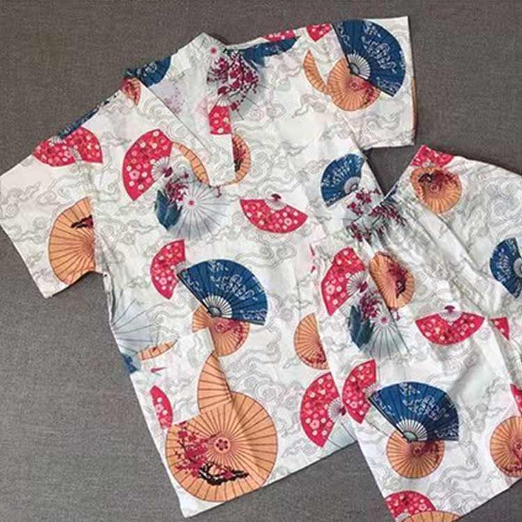 新生活 男の子 綿 子供服 かぶり 100 キッズ コットン ルームウェア パジャマ 浴衣...