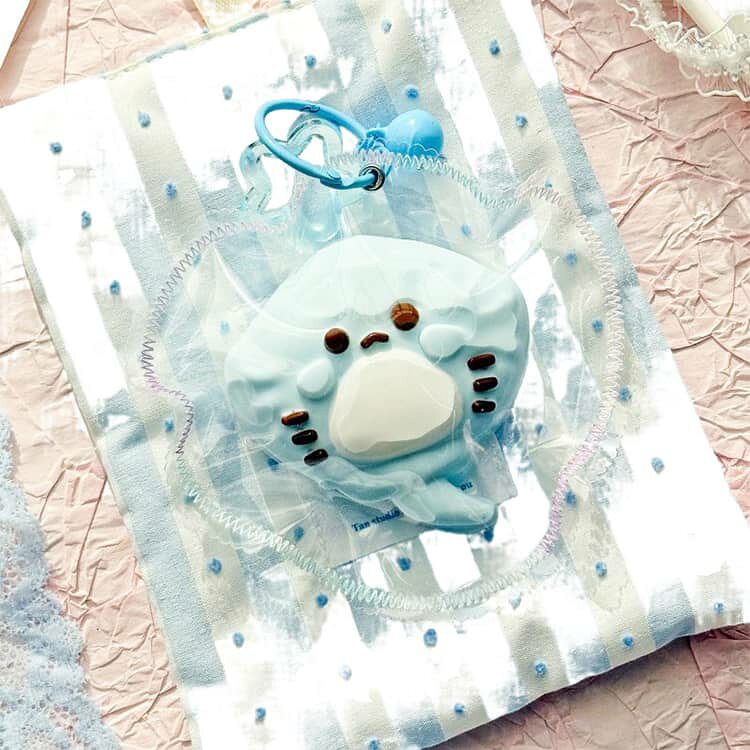 最新 もちとろスクイーズ 2個セット 水感 海 うみのいきもの アニマル キーホルダー 生き物 動物 イルカ スクイーズ あざらし タコ 感触 カニ 袋のまま 魚 もちとろ 柔らかい ケース happystream-10090448 ハッピーストリーム サンプル画像2