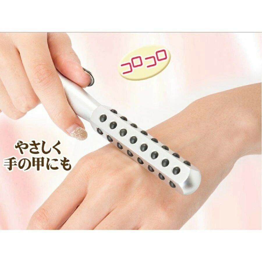 ハッピーストリームのゲルマニウム美顔器 純度 99% 40 粒粒子 額 ほほ 目じり 首すじ用 ハリツヤ ゴールド セルフエステ 小顔｜アングル2