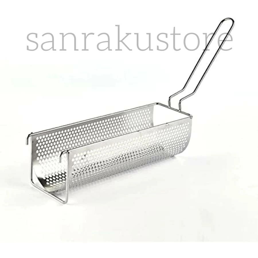 フライドポテトバスケット 大型フライドポテトストレーナー フ 大型30cmフライネット レンチフライネット フ 大型フライドポテトストレーナー