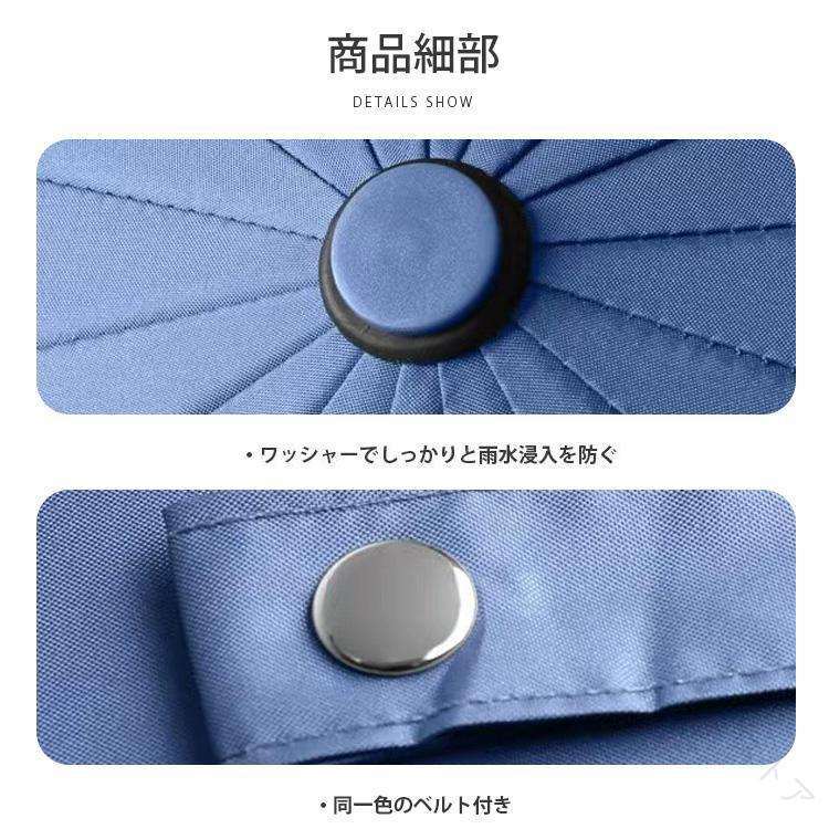 ハッピーストリームの無地 かっこいい 用 男性 晴雨兼用 傘 長傘 日傘 メンズ 遮熱 カット UV 完全遮光 遮光率 100％｜アングル2