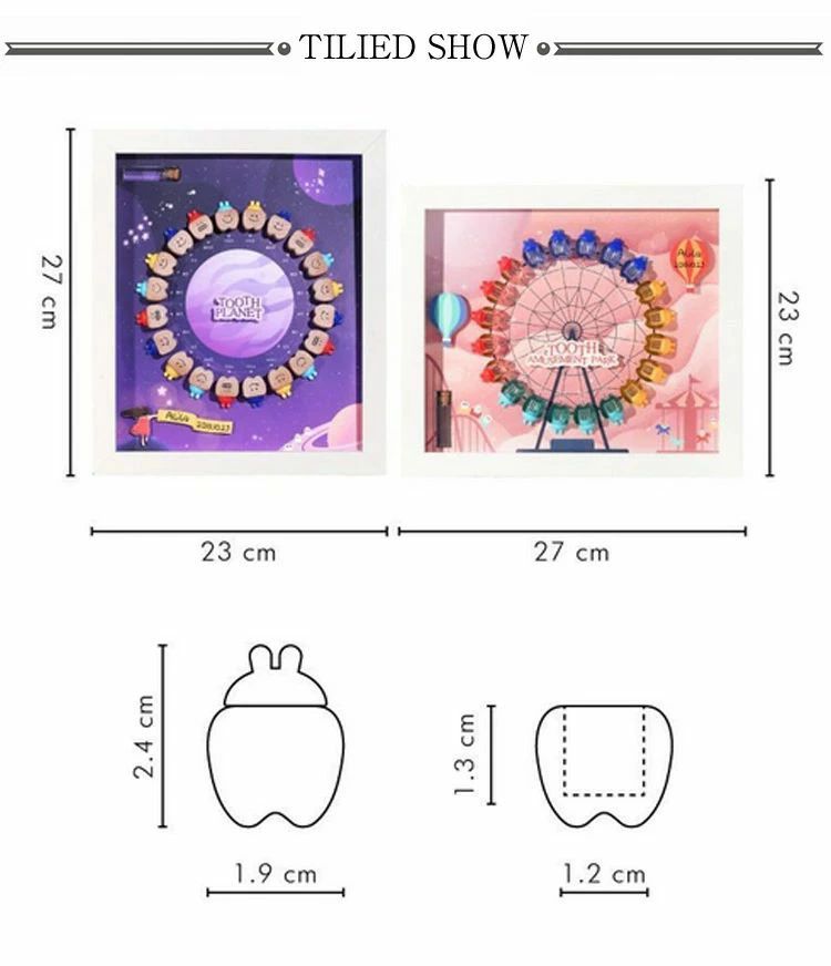 保管ケース 壁掛け＆デスクトップ両用 乳歯入れ 産毛ケース 乳歯ケース 乳歯博物館...