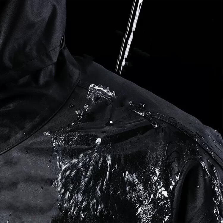 ハッピーストリームのセットアップ 大人 レインウェア メンズ 大きいサイズ セットアップ 上下セット ポケットあり 防水 反射テープ 雨 ビッグサイズ｜アングル3