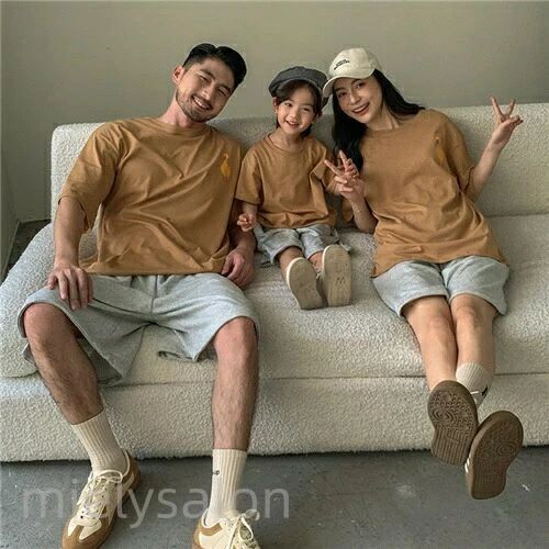 お揃い tシャツ ブランド 親子 tシャツ ペア アヒル 親子 ペアルック 夏服 ペアtシ...