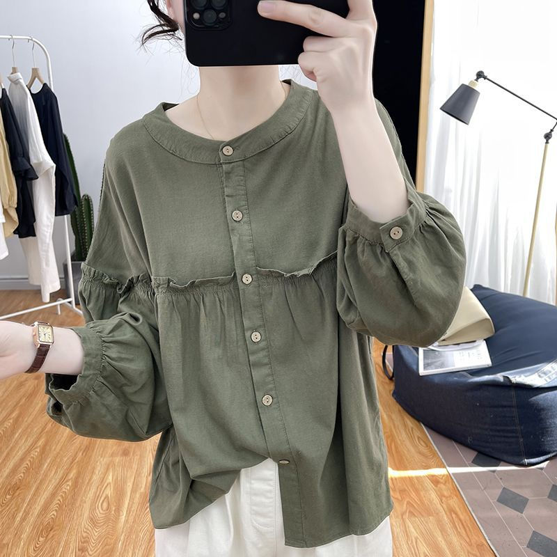 ハッピーストリームのチュニック 春 夏 ロングシャツ レディース 長袖 羽織 大きいサイズ シャツ ブラウス トップス 無地 長袖 春 シャツブラウス ロ｜アングル3