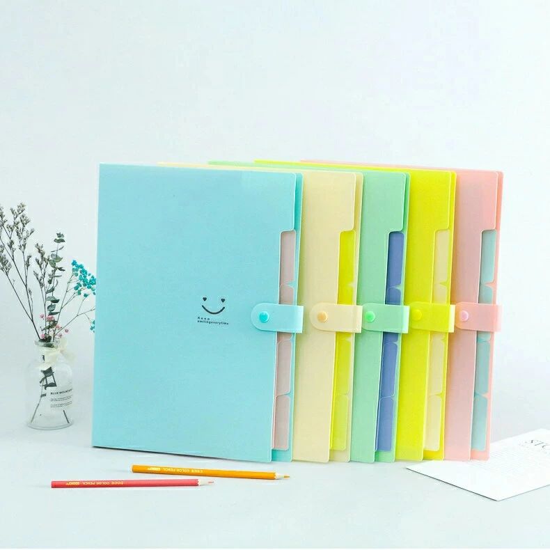 書類整理 4点セット 学校 5ポケットドキュメントファイル 文房具 分類収納 書類収納ファイル A4 ポケットバッグ