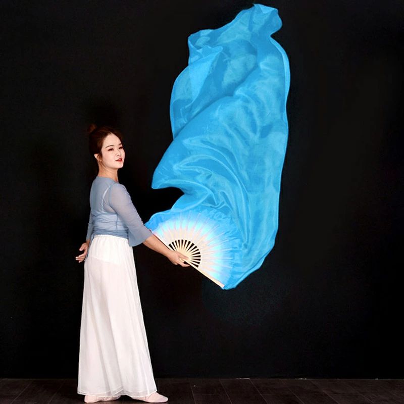小道具 発表会 舞台用 左手用 アクセサリー 舞扇子 演出 180cm 飾り シルクファン...
