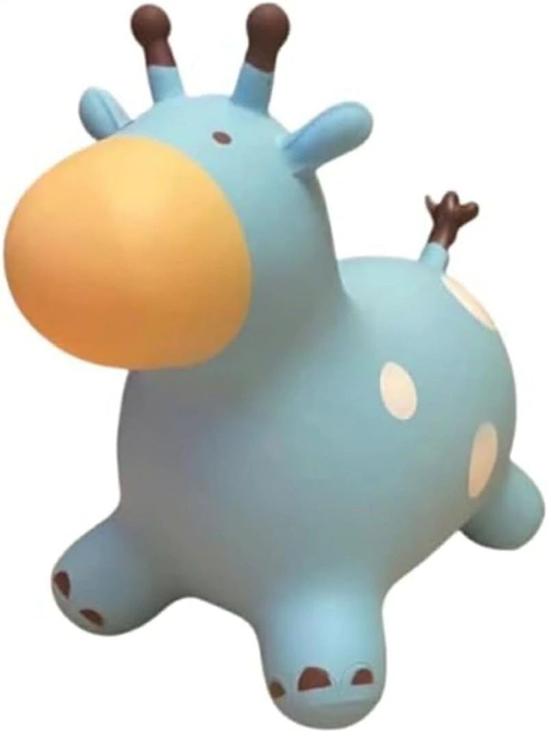 ハッピーストリームのバランスボール 馬 おもちゃ ホッピング 乗用玩具 子供 室内 乗り物 キッズ うま のりもの 座れる バランスおもちゃ 丈夫 足蹴り 誕生日 クリスマス ベビー ギフト プレゼント｜アングル2