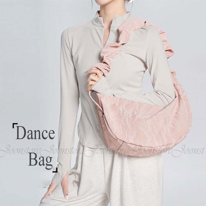 バレエ レッスンバッグ バレエバッグ 衣装バッグ バレエシューズ収納 ダンス バッグ かばん バレエ発表会 プレゼント バレエ用品 大容量 かわいい スポーツ ジュニア ショルダーバッグ