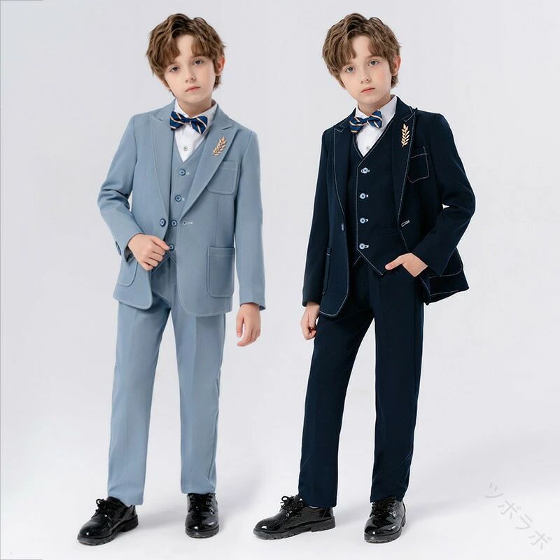 スーツ 紺青 大きい 紺色 サイズ 小学生 男子高校生 発表会 高校生 結婚式 中学生 ...