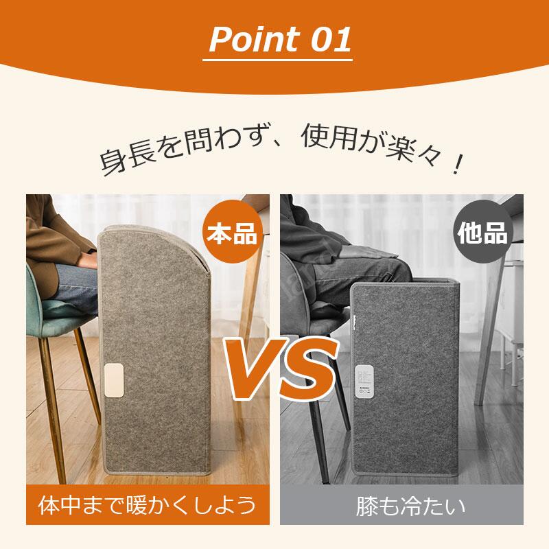 3面放熱 足温器 PSE認証 ギフト 遠赤外線 電気足温器 暖房器具 速暖 高さ10cmUP! ...