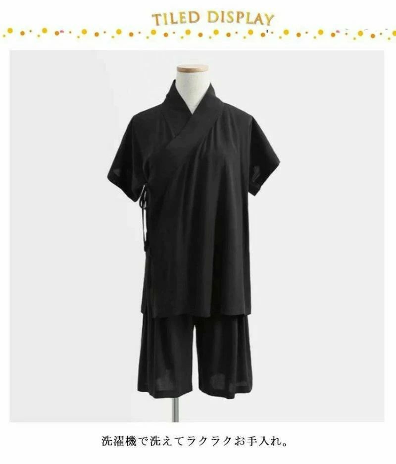 ハッピーストリームの浴衣 着物 簡単 和装 半襦袢 半袖 初心者 Tシャツ 初心者 黒 着物 肌着 レディース 速乾 白 快適 着物下 衿付き インナー 簡単 下着 一体型 きもの 襦袢 女性｜アングル3