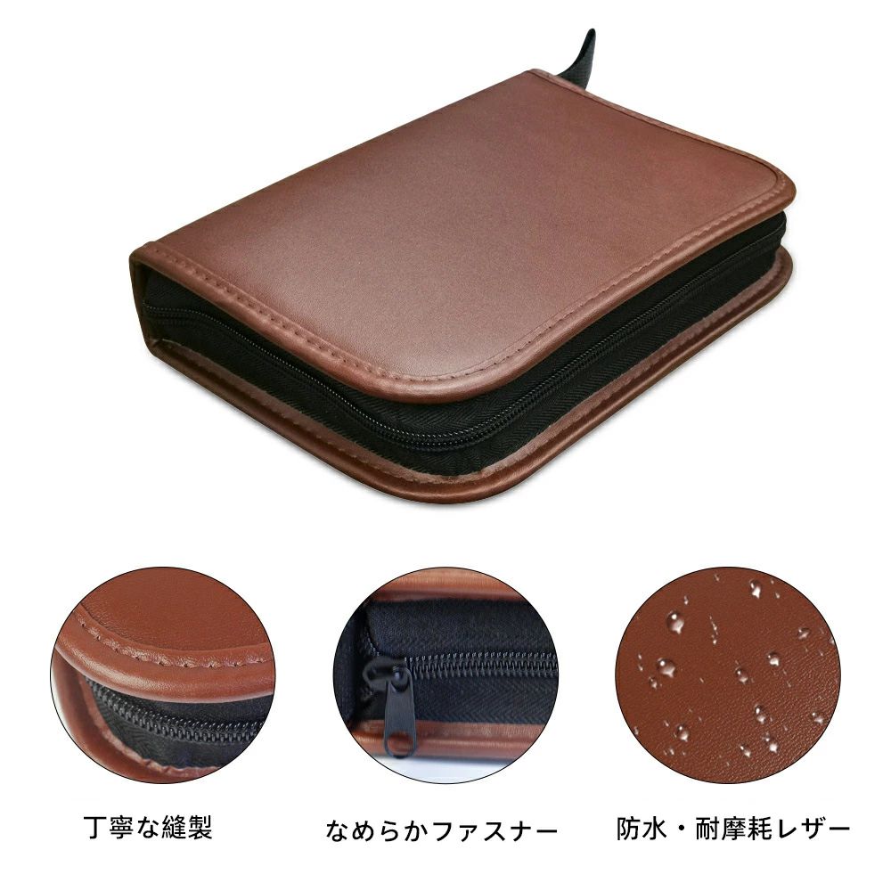 ボール 父の日 マーカー ティー 収納 レザー ファスナー付き ゴルフ 携帯用 小物収...