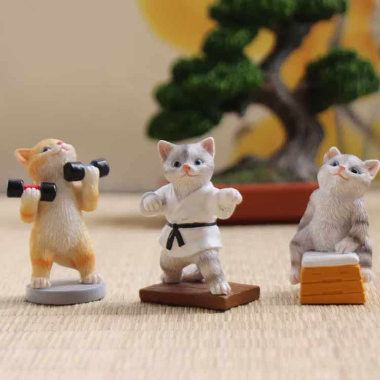プレゼント 猫 ギフト 飾り リビング 玄関 インテリア おしゃれ 雑貨 卓上 かわいい 置物 [2]