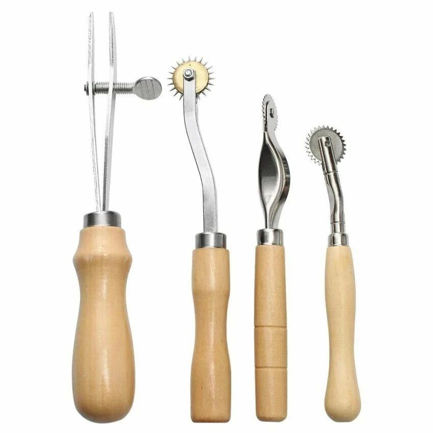【レザークラフトツールセット 37点】革細工 工具セット DIY 手縫いキット 菱目打...