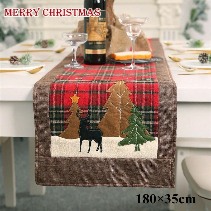 テーブルランナー クリスマス 北欧 デコレーション テーブル布 中央 クロス テーブルセンター ファブリック 食卓飾り お食事マット 長方形 テーブルカバー アジアン雑貨 おしゃれ 北欧風 テーブルデコレーション