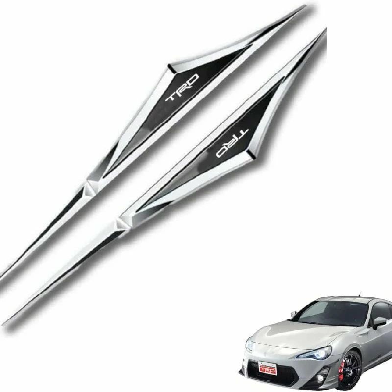 乐天商城 - 車 フェンダー ロゴオリジナル可能 ドアステッカー エアディフレクター フロントバンパー アップグレード フロントバンパー保護装置 フェンダー リアバンパー フェンダーサイドバッジ ファッショナブルでクール ドア開閉に影響しない 車用品