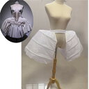 バッスルパニエ ヒップ 大人用 パニエ ロリータ ドレス用 ワイヤー入り 骨あり 中世風 貴族風 コスプレ 舞台衣装 歌劇衣装 フランス風 バロック 17世紀 公爵夫人服 楕円形 クリノリン 演劇 撮影用 ロココ ゴシック ロリータファッション ad009c0c0f4
