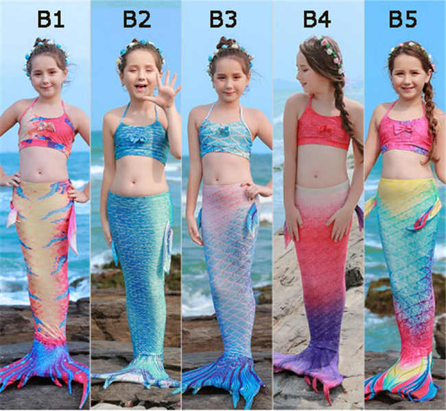 水着 子供用 キッズ 人魚姫 人魚 ビキニ セパレート ホルターストラップ 女の子 フ...