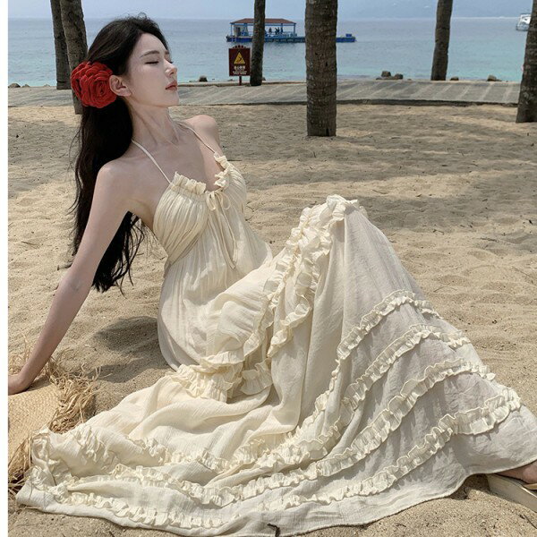 リゾートワンピース マキシ丈 夏 レディース 沖縄 レディース サマードレス ワンピース 夏ワンピ ロング おしゃれ ノースリーブ ファッション 春夏 カジュアル 大きいサイズ 体型カバー ゆったり 大きめ きれいめ ハワイ 旅行用 大人 dd095c6c6m3