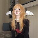 ウィッグ ロング シャギー オレンジ 前髪ぱっつん 前髪あり フルウィッグ ロングウィッグ 可愛い コスレ ロリータ ゴスロリ 原宿 レディース コスチューム 仮装 大人 おしゃれ 普段使い 日常使い イベント 学園祭 演劇 舞台 学芸会 文化祭 ハロウィン dp085c6c6x1