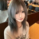 ウィッグ ミディアムへア ストレート グレー 前髪あり 前髪ぱっつん フルウィッグ 可愛い コスレ ロリータ ゴスロリ 原宿 レディース コスチューム 仮装 大人 おしゃれ 普段使い 日常使い イベント 学園祭 演劇 舞台 学芸会 文化祭 ハロウィン dp088c6c6x1