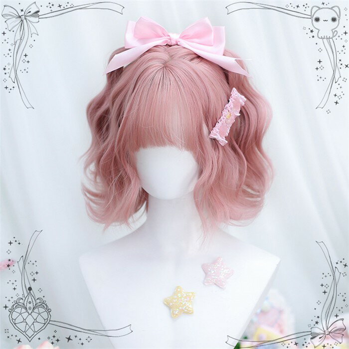 フルウィッグ ショート レディース ハロウィン ふんわり前髪 前髪あり 原宿風 かつら ぱっつん前髪 コスプレ 可愛い コスチューム 仮装 大人用 イベント 学園祭 文化祭 変装 dp116c6c6m3