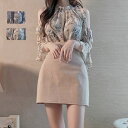 ブラウス 肩出し シャツ トップス レディース シフォン 半袖 花柄 夏 涼しげ 大人 可愛い カジュアル 女性 おしゃれ 韓国 日常服 セクシー エレガント ブルー ベージュ S M L XL dg073f4f4f4