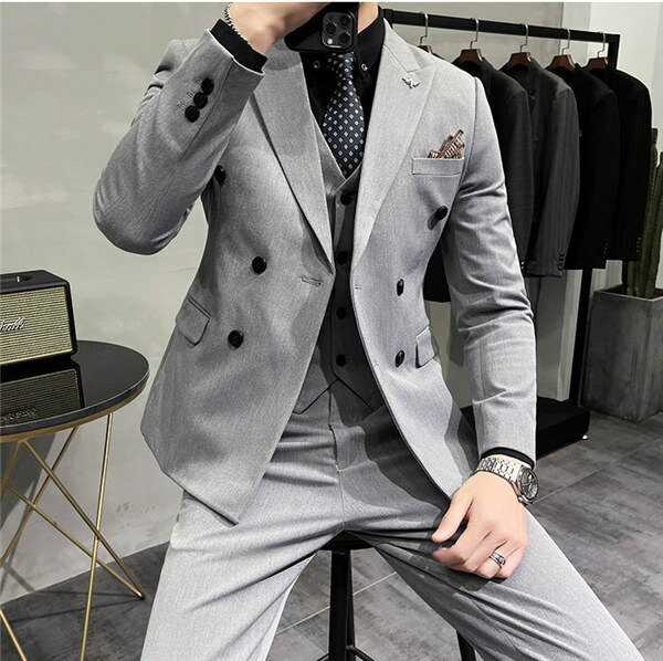 メンズスリムスーツ フォーマル ベスト追加可能 メンズスーツ 2点セット スーツ無地 背広 長袖 ビジネススーツ メンズ ジャケットスーツ 大きいサイズ リクルートスーツ 卒業式 面接 入学式 花婿 結婚式 dg338g4g4l9