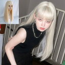 ウィッグ フルウィッグ 長髪 ゴールド ロング ストレート ロングウィッグ ぱっつん前髪 前髪あり ハロウィン 原宿風 かつら コスプレ 可愛い コスチューム 仮装 大人用 普段使い 文化祭 イベント 学園祭 演劇 舞台 学芸会 dp093jcjcm3