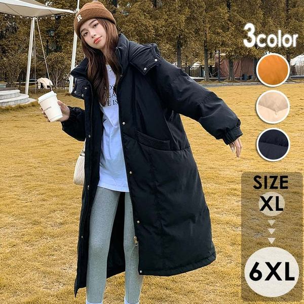 ダウンコート 大きいサイズ レディースファッション レディース ミセス ラナン 大きいサイズ羽織もの フード付き アウター コート大人 オトナ 上品 シンプル 無地 ゆったり 体型カバー お尻 隠れる 楽ちん dn006lalam3