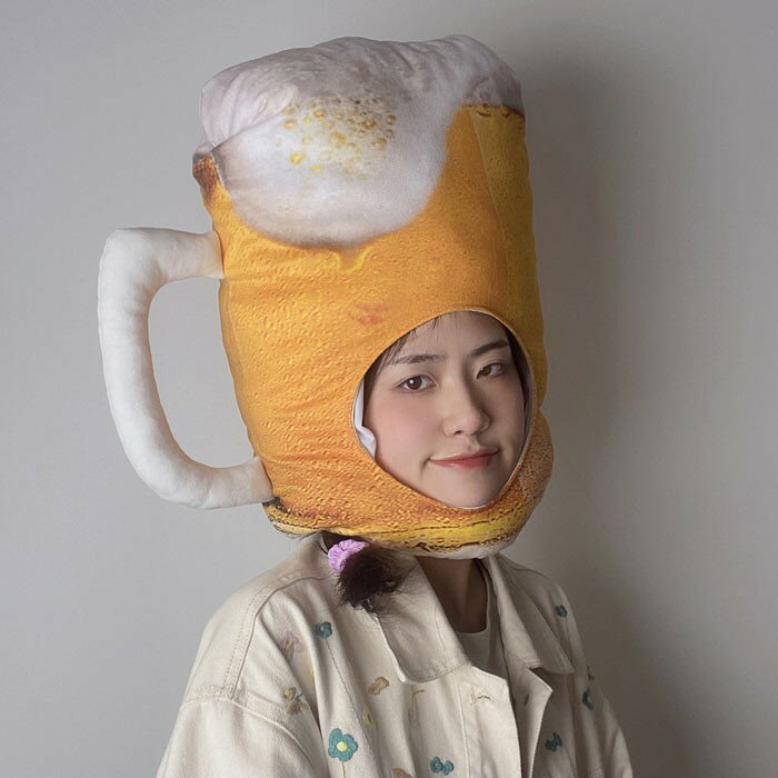 パーティーグッズ ビール 帽子 コスプレ 面白グッズ 可愛い 余興 ハロウィン コスプレ なりきり 面白い 被り物 ゲーム クリスマス 宴会 忘年会 仮装 変装 eb014m3m3m3